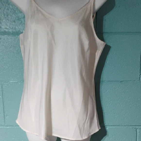 Ivory Lace Princess Blouse W Silky Cami Set - Picture 6 of 8